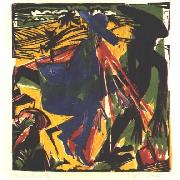 Ernst Ludwig Kirchner Schlemihls entcounter with the shadow Germany oil painting artist